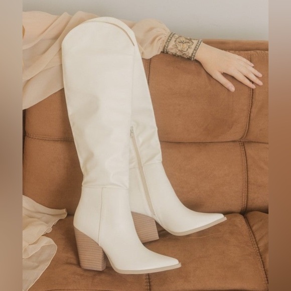 Oasis Society Clara Knee High Western Boots - Picture 4 of 7